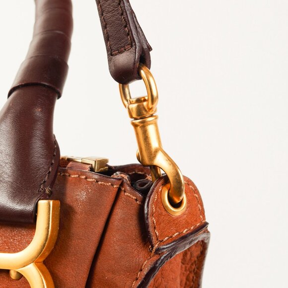 Chloe Marcie Brown Nubuck-Leather Shoulder Bag - Picture 8 of 15